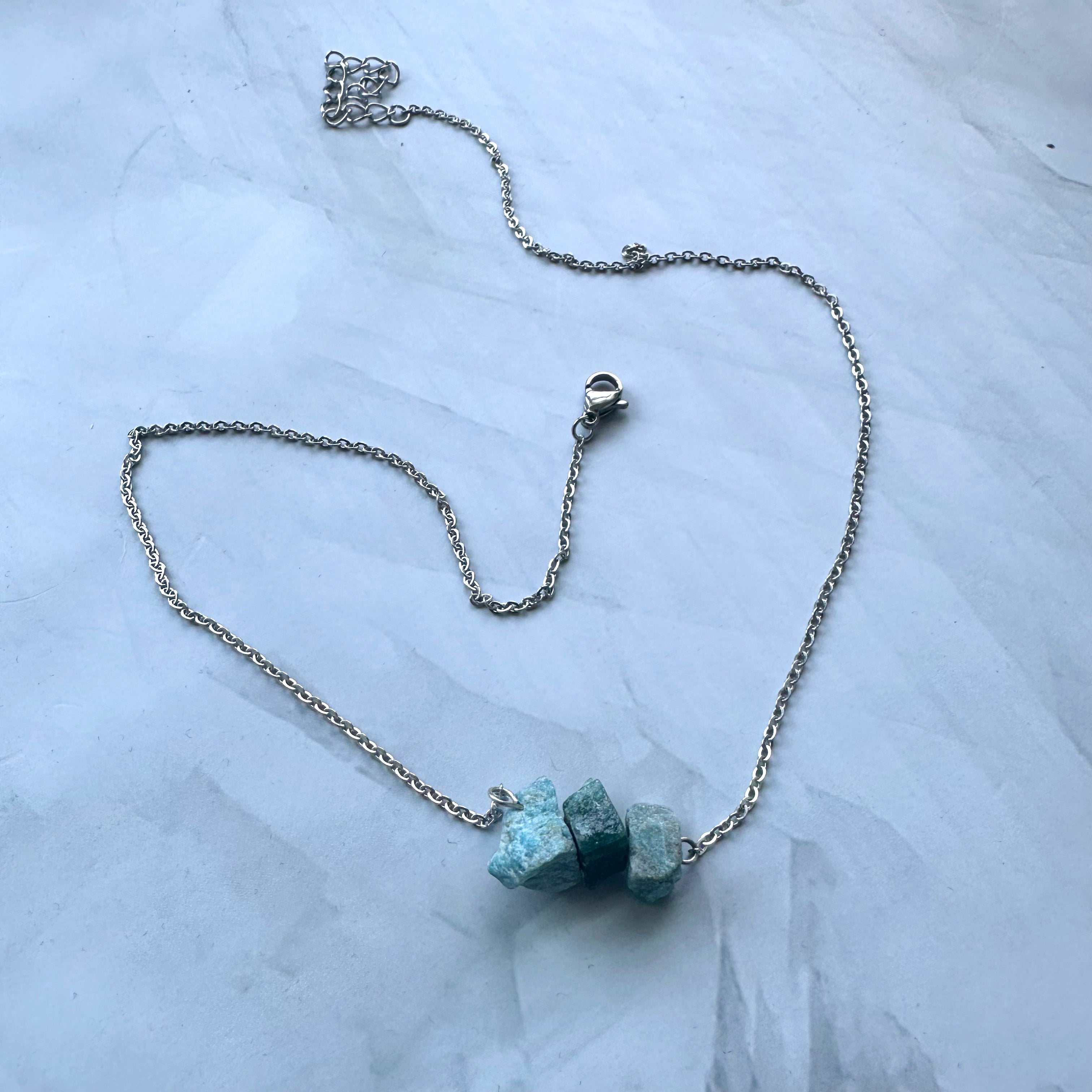 Blue Apatite Necklace